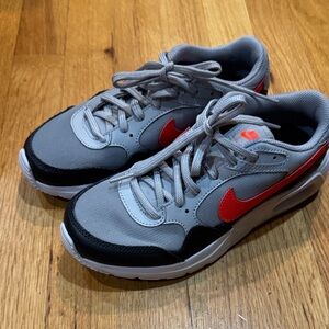 Nike Gray and Red Athletic Shoes